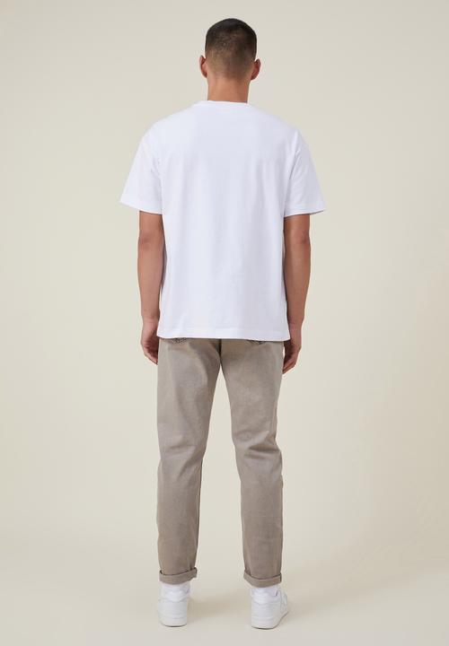 Cotton On - Relaxed tapered jean - washed oatmeal