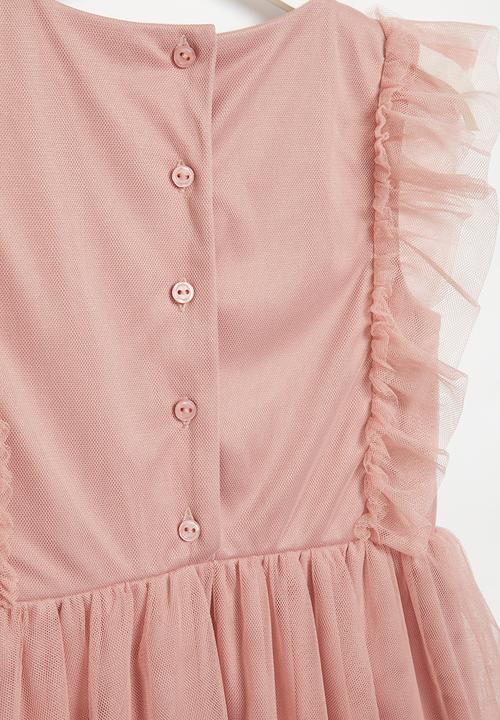 Superbalist - Tulle dress with frill - pink rose 