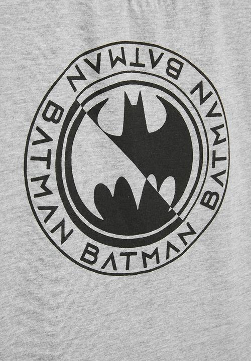 Superbalist - Older boys batman short sleeve T-shirt - grey melange
