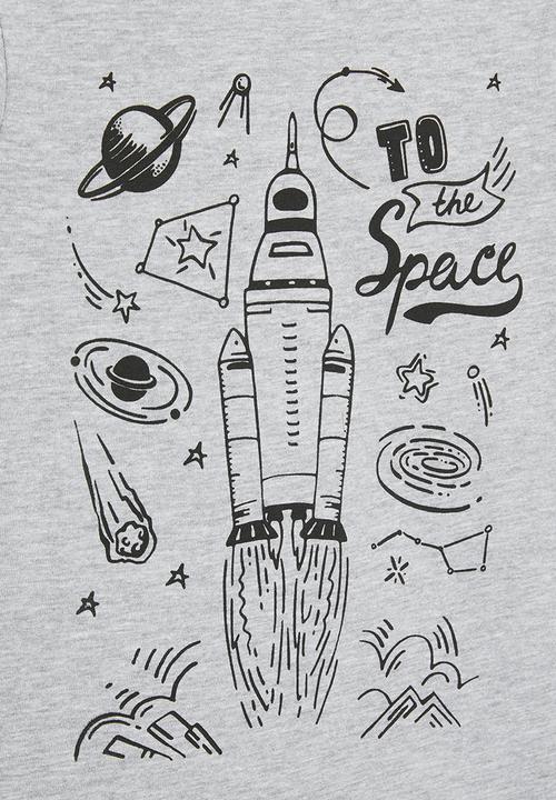 Superbalist - Boys nasa T-shirt - grey