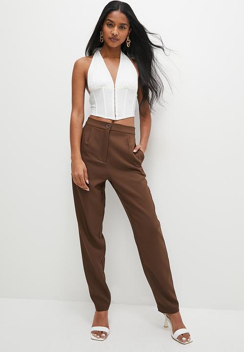 Superbalist - Tapered trouser - chocolate