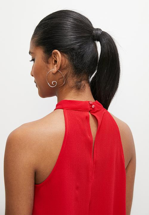 Superbalist - Halterneck shell - red
