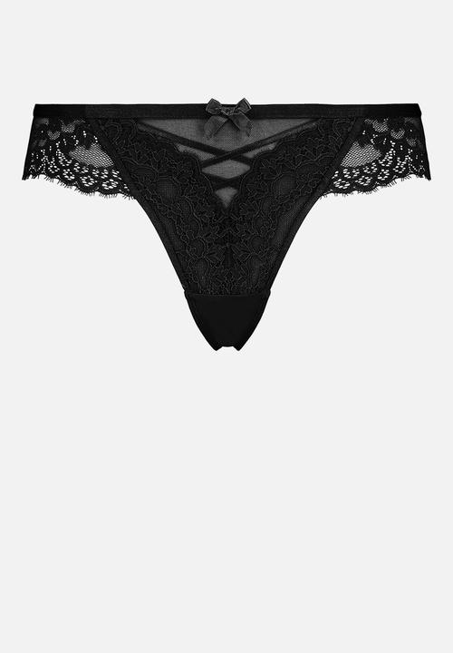 Hunkemoller - Claire string thong - black