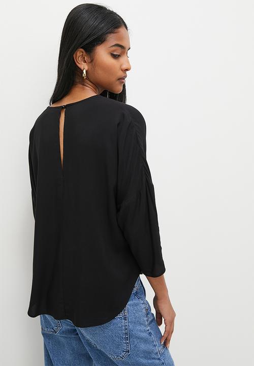 Superbalist - Kimono sleeve shell - black