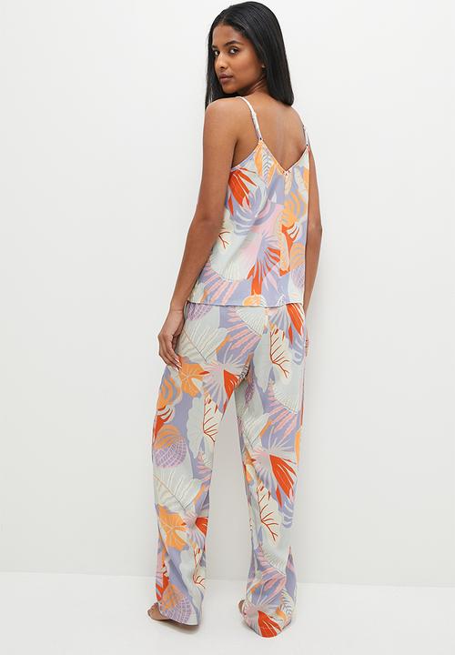 Superbalist - Sleep cami & pants set - soft tropics