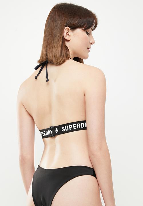 Superdry. - Code triangle elastic top - black