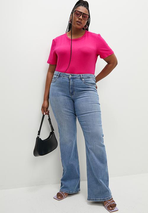 Superbalist - Basic fitted crew neck tee - pink