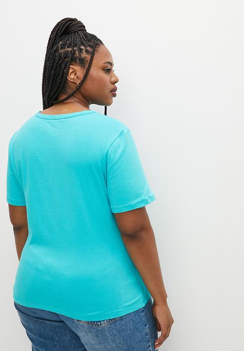 Superbalist - Basic fitted crew neck tee - light blue