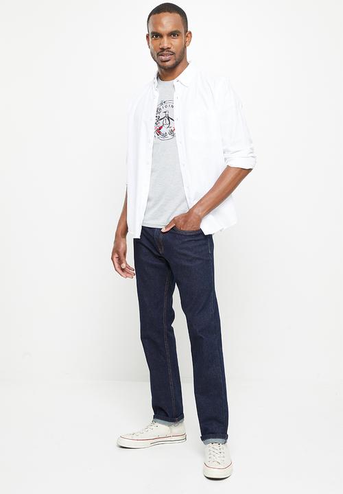 Original Penguin - Penguin flower short sleeve tee - rain heather