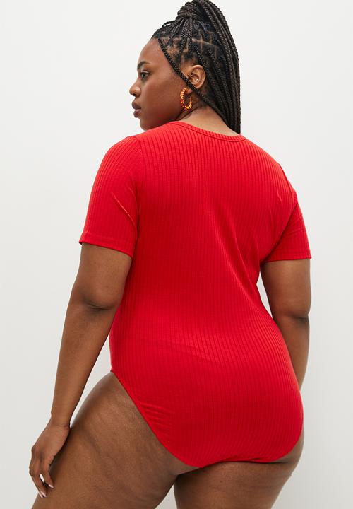 Superbalist - Tee bodysuit - red