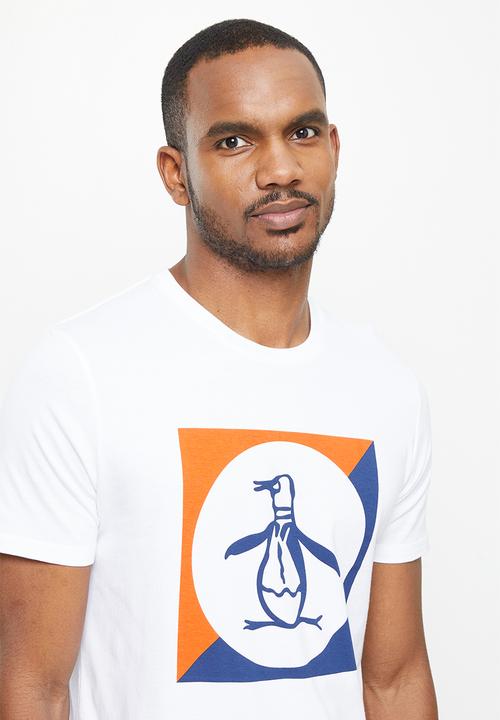 Original Penguin - Square block short sleeve tee - bright white