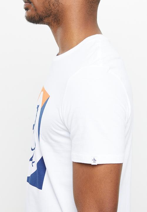 Original Penguin - Square block short sleeve tee - bright white