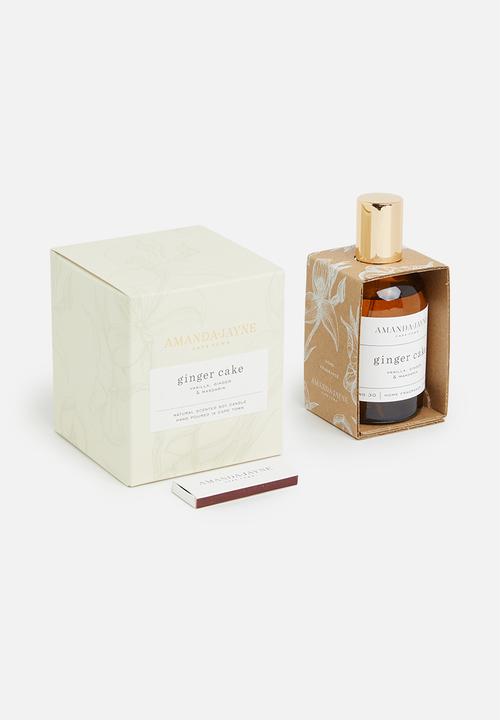Amanda Jayne - Glass candle & home fragrance gift set - ginger cake