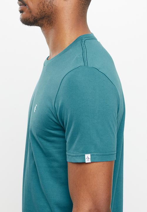 Original Penguin - Embroidered short sleeve tee - blue coral