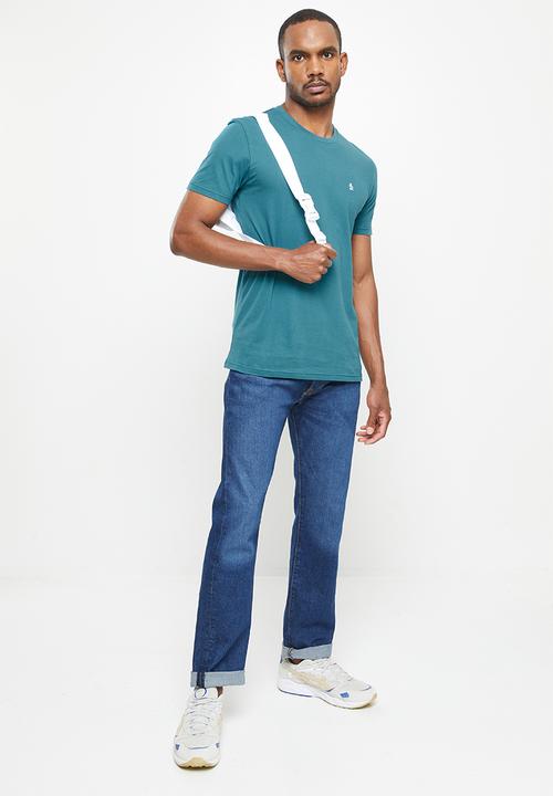 Original Penguin - Embroidered short sleeve tee - blue coral