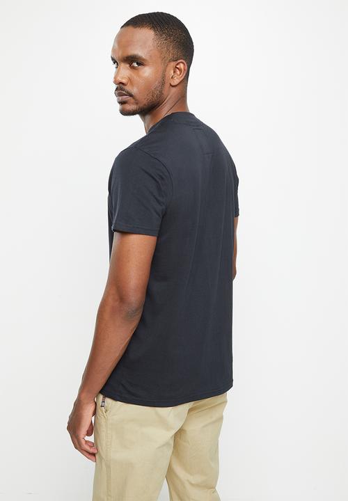 Aca Joe - Aca joe tackel twill applique crew short sleeve tee - caviar