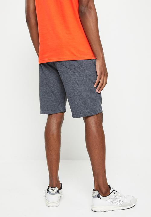 Original Penguin - Circle fleece short - dark charcoal heather
