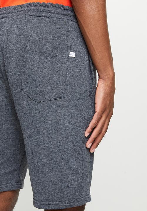 Original Penguin - Circle fleece short - dark charcoal heather