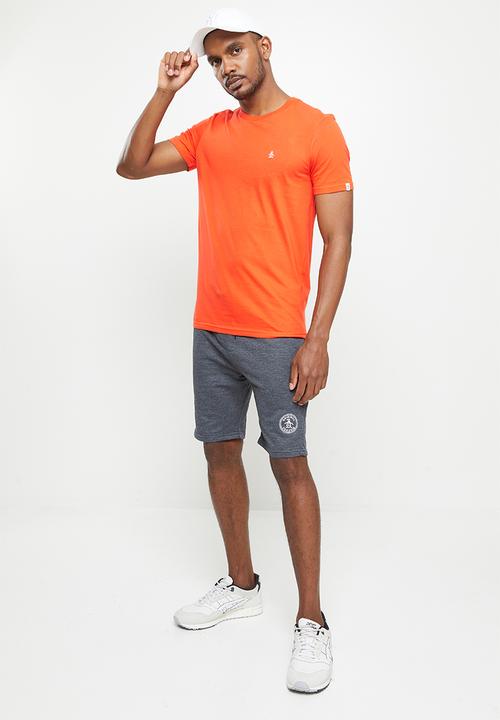 Original Penguin - Circle fleece short - dark charcoal heather