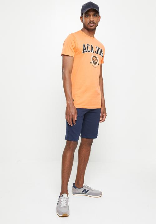 Aca Joe - Aca joe tackel twill applique short sleeve crew tee - mock orange