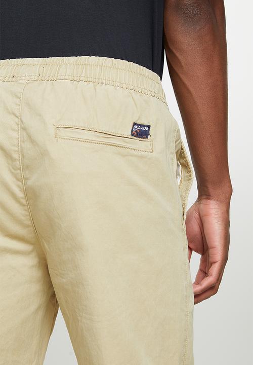 Aca Joe - Aca joe stretch twill slim fit jogger - stone
