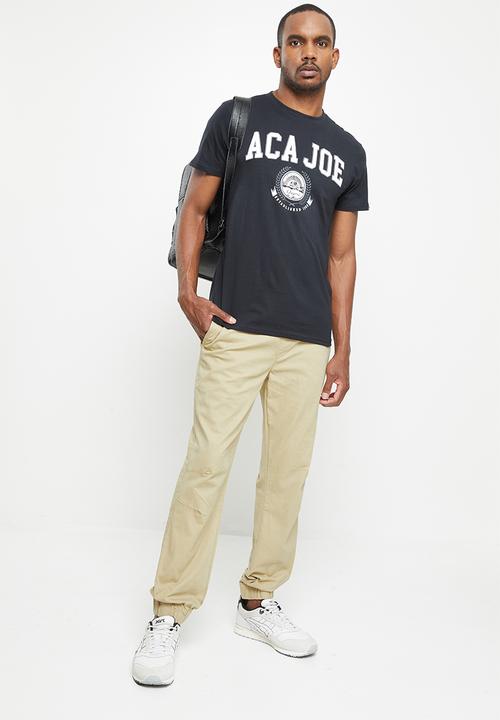 Aca Joe - Aca joe stretch twill slim fit jogger - stone