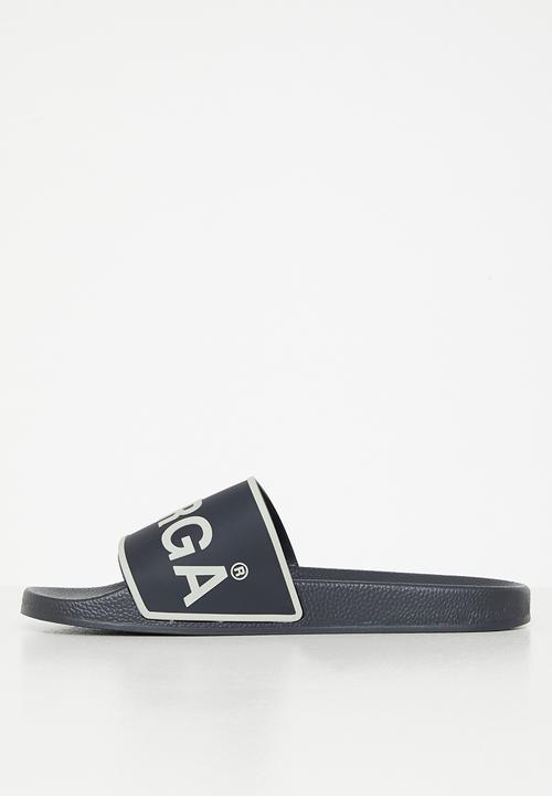 SUPERGA - 1908 putru slide - navy & white 