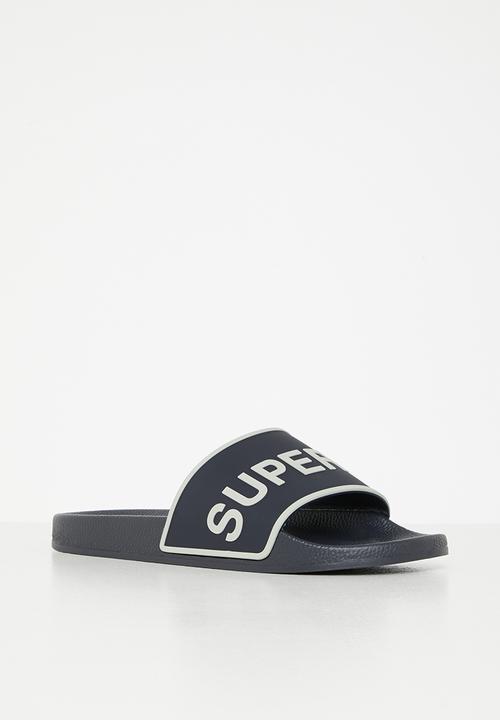 SUPERGA - 1908 putru slide - navy & white 