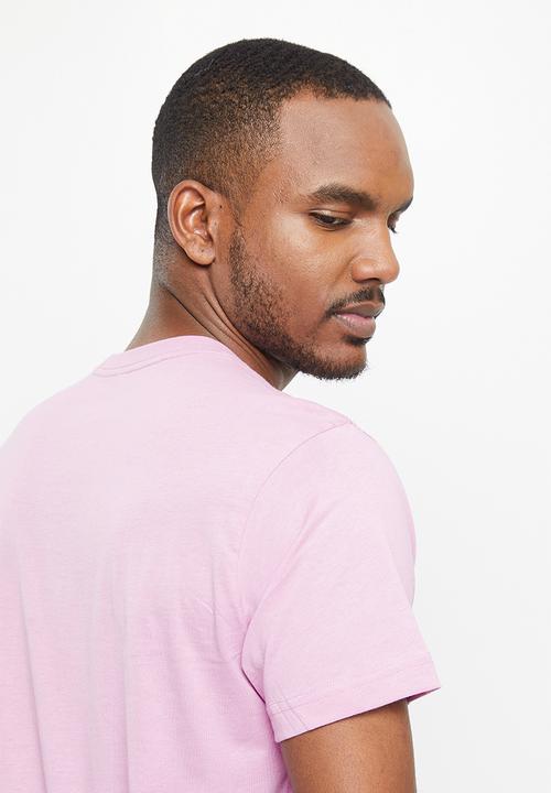 adidas Performance - BOS logo tee- bliss lilac & white