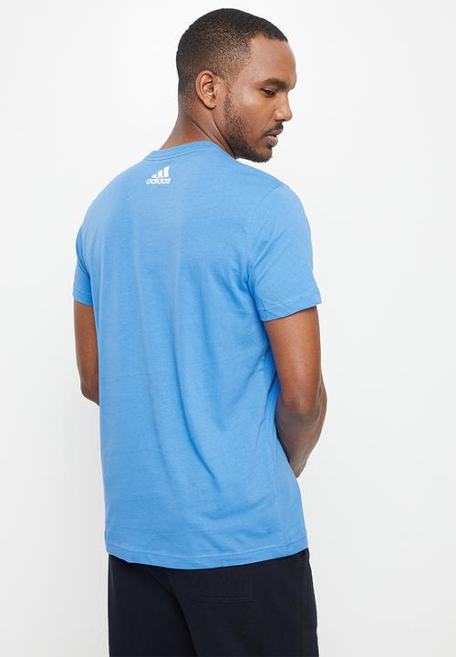adidas Performance - Emblems graphic tee- pulse blue