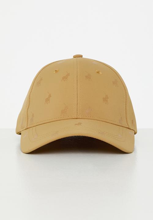 POLO - 6 Panel monogram peak - camel
