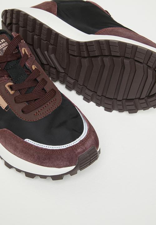 G-STAR - Theq run lgo nyl w - burgundy & black
