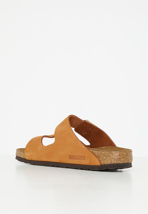 Birkenstock - Arizona sfb soft nubuck narrow - pecan