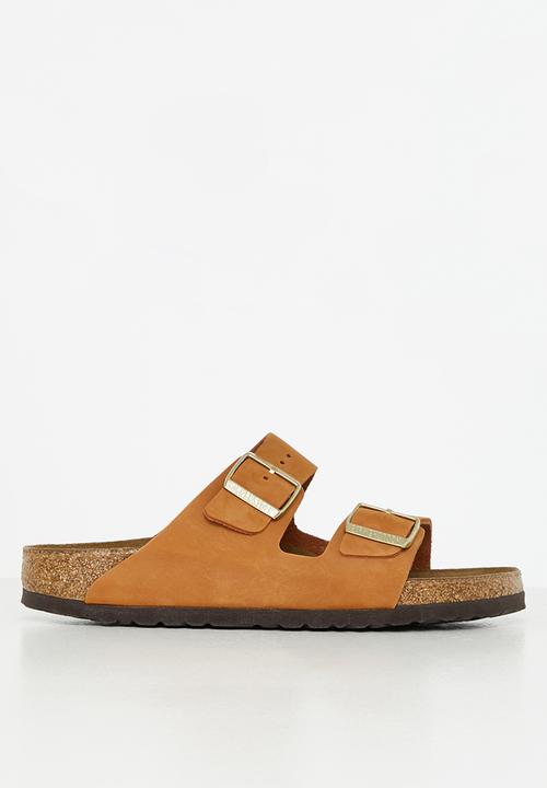 Birkenstock - Arizona sfb soft nubuck narrow - pecan