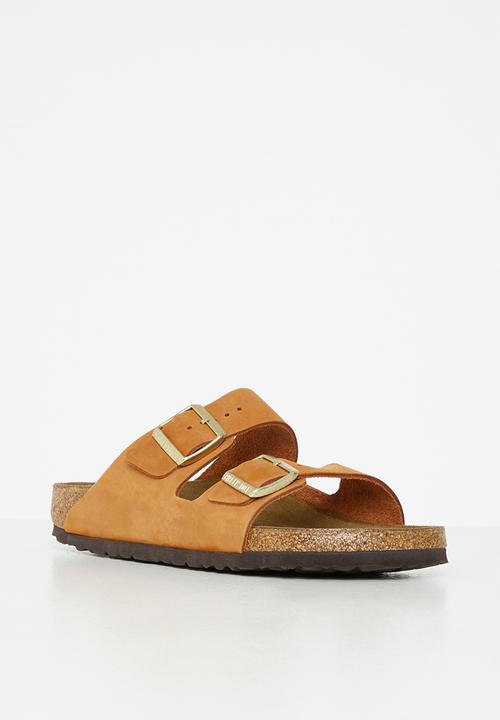 Birkenstock - Arizona sfb soft nubuck narrow - pecan
