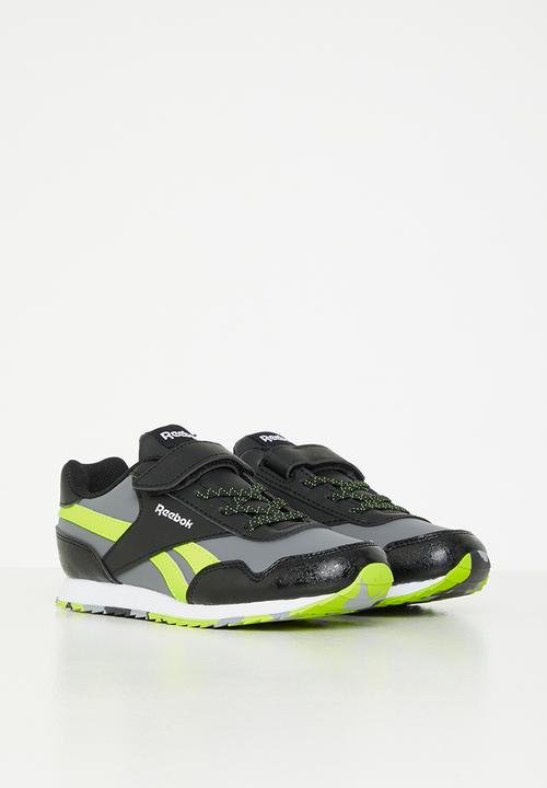 Reebok - Reebok royal cl jog 3.0 1v - core black/pure grey 5/acid yellow