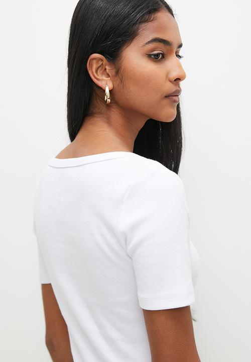 Superbalist - 2 Pack basic rib T-shirt - black & white