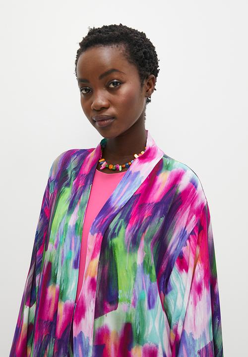 Superbalist - Longer length shaket - abstract brushstrokes