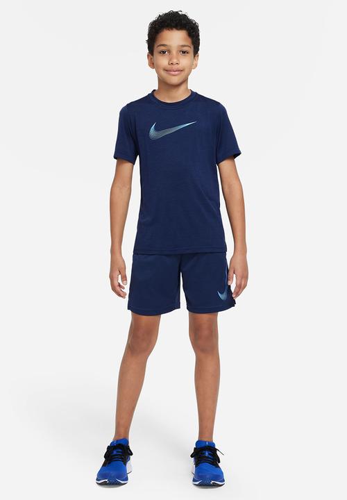 Nike - B Nike dri-fit hbr short - midnight navy & university blue