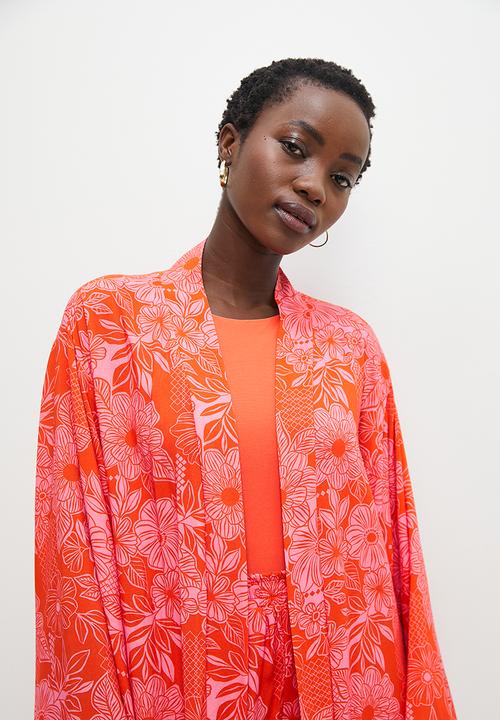 Superbalist - Longer length shaket - red basaed floral