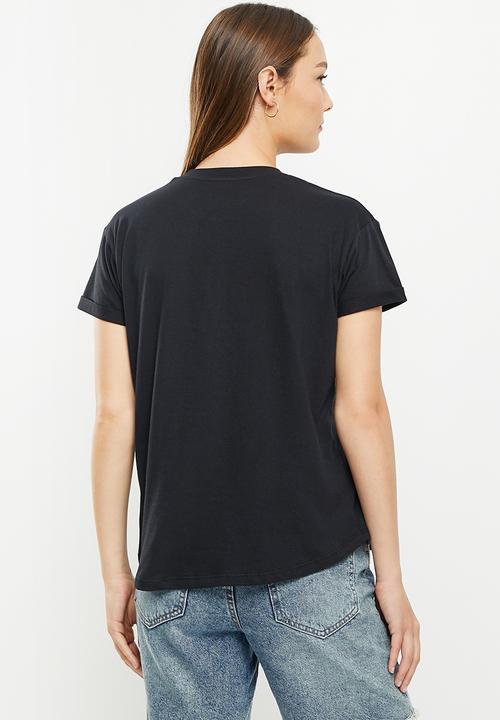Roxy - Sparkle evening tee - anthracite