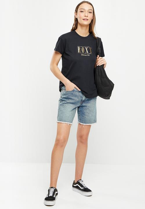 Roxy - Sparkle evening tee - anthracite