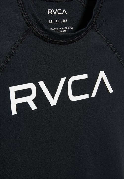RVCA - Rvca short sleeve rashguard - black