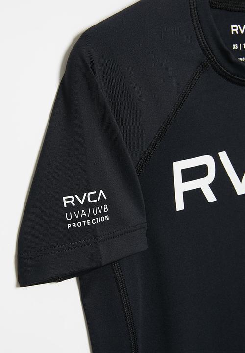 RVCA - Rvca short sleeve rashguard - black