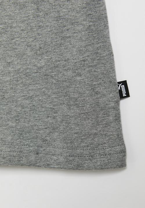 PUMA - Ess small logo tee b - medium grey heather