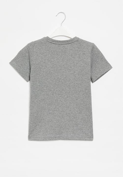 PUMA - Ess small logo tee b - medium grey heather