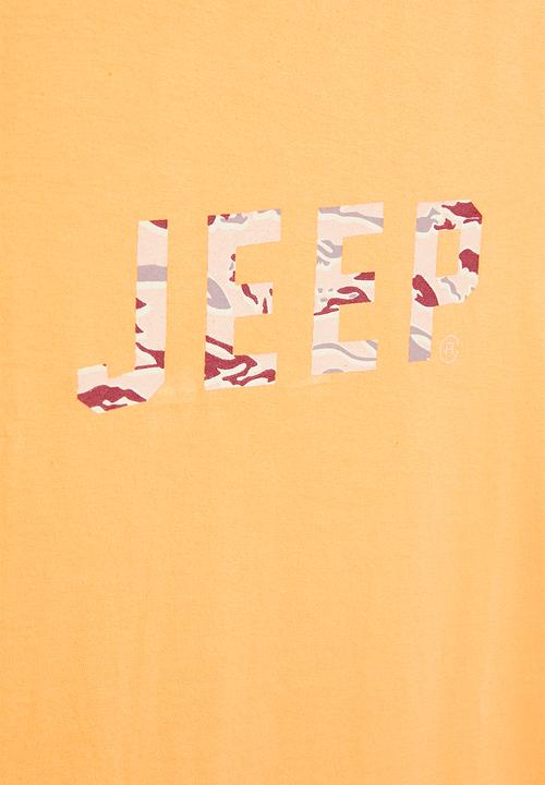 JEEP - Jeep graphic T-shirt - orange