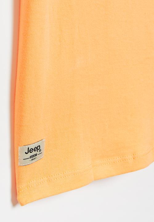 JEEP - Jeep graphic T-shirt - orange