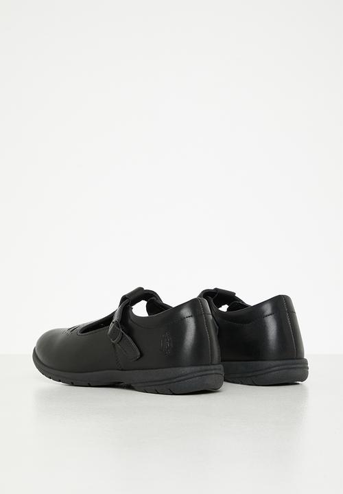 Hush Puppies - Crown school shoe - black