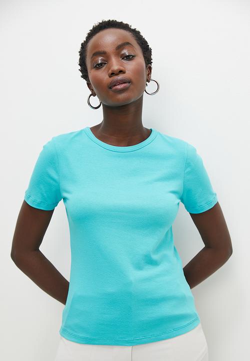 Superbalist - Basic crew fitted tee - sky blue